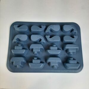 Ikea boats and whales silicone ice cube tray 16 cavity